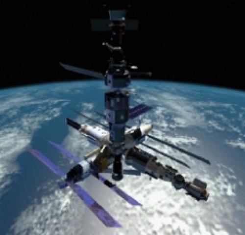 На космическую орбиту выведена научная станция «Мир»